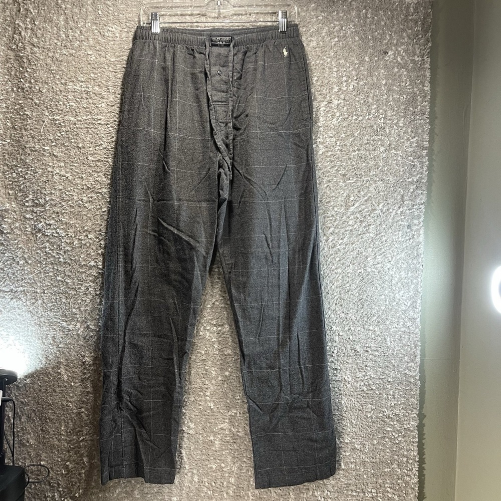 Polo‎ Ralph Lauren Flannel Cotton Pajama Pants M Loungewear Casual Pockets